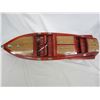 Image 3 : VINTAGE TOY BOAT (WINDSHIELD NEEDS REPAIR) 31"L
