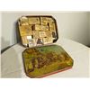 Image 1 : CHILDS RUBBER STAMP SET- NICE TIN