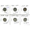 Image 1 : 1881, 1908, 1929, 1938, 1943, 1945 NEWFOUNDLAND 5 CENTS