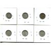 Image 2 : 1881, 1908, 1929, 1938, 1943, 1945 NEWFOUNDLAND 5 CENTS