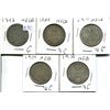 Image 1 : 1898, 1909, 1911, 1917, 1919 NEWFOUNDLAND 50 CENTS