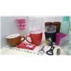 Image 2 : LG LOT OF MUGS, CUPS & GLASSES WITH BROWNING FLASK & SMALL THERMOS