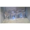 Image 1 : 4 DECORATIVE LANTERNS WITH STRING LED LIGHTS. (2 WORK, 2 NEED BATTERIES) GREAT FOR PATIO SEASON