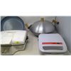 Image 2 : KITCHEN LOT INCLUDING WOK WITH LID, ELECTRIC COOKERS (WORK) BRIE BAKER SERVING HOLDER & FRYING PAN