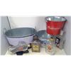 Image 2 : LIQUOR LOT WITH 4 COOL BOTTLES, 3 ICE BUCKETS