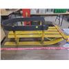 Image 1 : WOODEN KIDS SLED / SLEIGH 'TORPEDO' MADE IN CANADA. REPAINTED BLACK & YELLOW