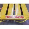 Image 2 : WOODEN KIDS SLED / SLEIGH 'TORPEDO' MADE IN CANADA. REPAINTED BLACK & YELLOW
