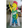 Image 1 : COOL RETRO 'NU-LIFE' CARDBOARD CUTOUT- HE'S OVER 60" TALL!