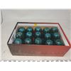 Image 1 : 15 GREEN GLASS INSULATORS 'NEW YORK, BROOKFIELD'