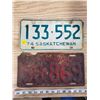 Image 1 : 1974 & 1945 SASK LICENSE PLATES
