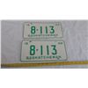Image 1 : TWO SASKATCHEWAN LICENSE PLATES