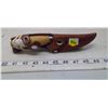 Image 1 : Mora/Frost Sweden traditional knife blade 2 1/4"W leather Taymor normal sheath