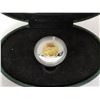 Image 3 : 2000 STERLING SILVER $2.00 COIN ? 24 KT GOLD PLATED INNER CORE