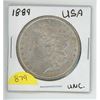 Image 1 : 1889 USA SILVER MORGAN DOLLAR