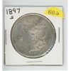 Image 1 : 1897S USA SILVER MORGAN DOLLAR