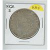 Image 1 : 1921S USA SILVER MORGAN DOLLAR