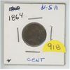 Image 1 : 1864 USA INDIAN HEAD PENNY