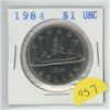 Image 1 : 1984 CANADIAN SILVER DOLLAR (UNC)