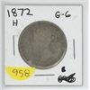 Image 1 : 1872H CANADIAN FIFTY CENT PIECE