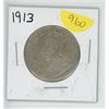 Image 1 : 1913 CANADIAN FIFTY CENT PIECE