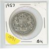 Image 1 : 1957 CANADIAN FIFTY CENT PIECE