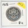 Image 1 : 1958 CANADIAN FIFTY CENT PIECE