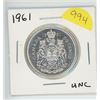 Image 1 : 1961 CANADIAN FIFTY CENT PIECE