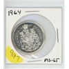 Image 1 : 1964 CANADIAN FIFTY CENT PIECE