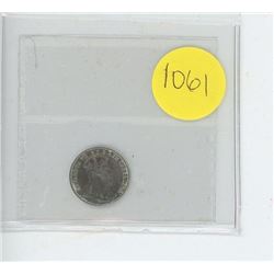 1908 SM8 ICCS GRADED CANADIAN FIVE CENT COIN - EF40