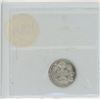 Image 2 : 1908 SM8 ICCS GRADED CANADIAN FIVE CENT COIN - EF40