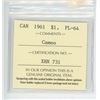 Image 3 : 1961 ICCS GRADED CANADIAN SILVER DOLLAR - PL64