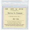 Image 3 : 1859 N9 ICCS GRADED CANADIAN LARGE CENT - AU50