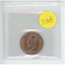 1912 ICCS GRADED CANADIAN LARGE CENT - MS64