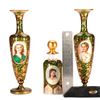 Image 15 : Pair of Green and Gilt Art Nouveau Vases.