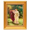 Image 1 : Porcelain Painted Portrait Plaque