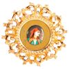 Image 1 : Porcelain Painted Portrait Plaque