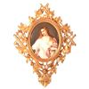 Image 1 : KPM Porcelain Painted Portrait Plaque in Wooden Frame.