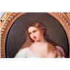 Image 2 : KPM Porcelain Painted Portrait Plaque in Wooden Frame.