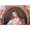 Image 6 : KPM Porcelain Painted Portrait Plaque in Wooden Frame.
