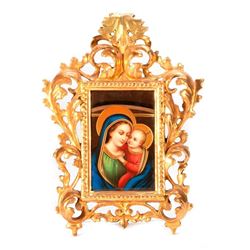 Porcelain Painted Portrait Plaque