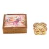 Image 1 : Quartifoil Sevre Box and a Square Brass Box with Painted Panel