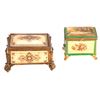 Image 1 : Two Continental Porcelain Painted Boxes.