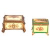 Image 2 : Two Continental Porcelain Painted Boxes.