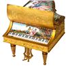 Image 6 : Piano Music Box Fitted as Jewelry Box.