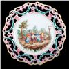 Image 2 : Pair of Faience plates and Creamer and Sugar.