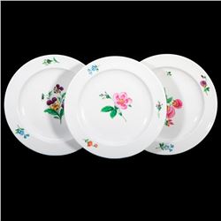 Meissen Salad Plates, Set of Three