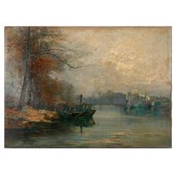 19th century riverscape.
