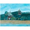 Image 2 : Oil on canvas landscape.
