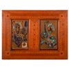 Image 1 : Two abstract works.