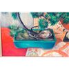 Image 3 : Oil on canvas still life.